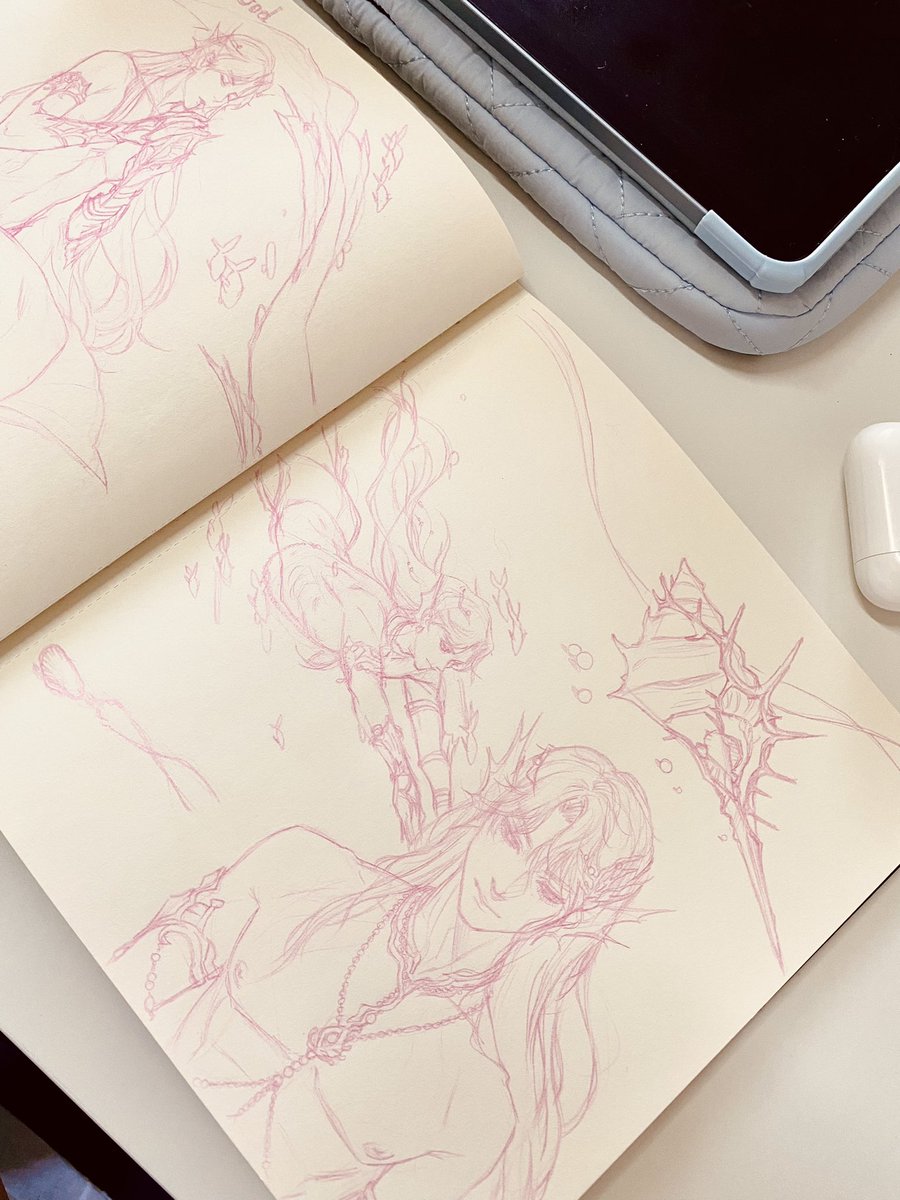 i_am__lightning's tweet image. Évidemment que je devais lui dédier une double page de mon sketchbook