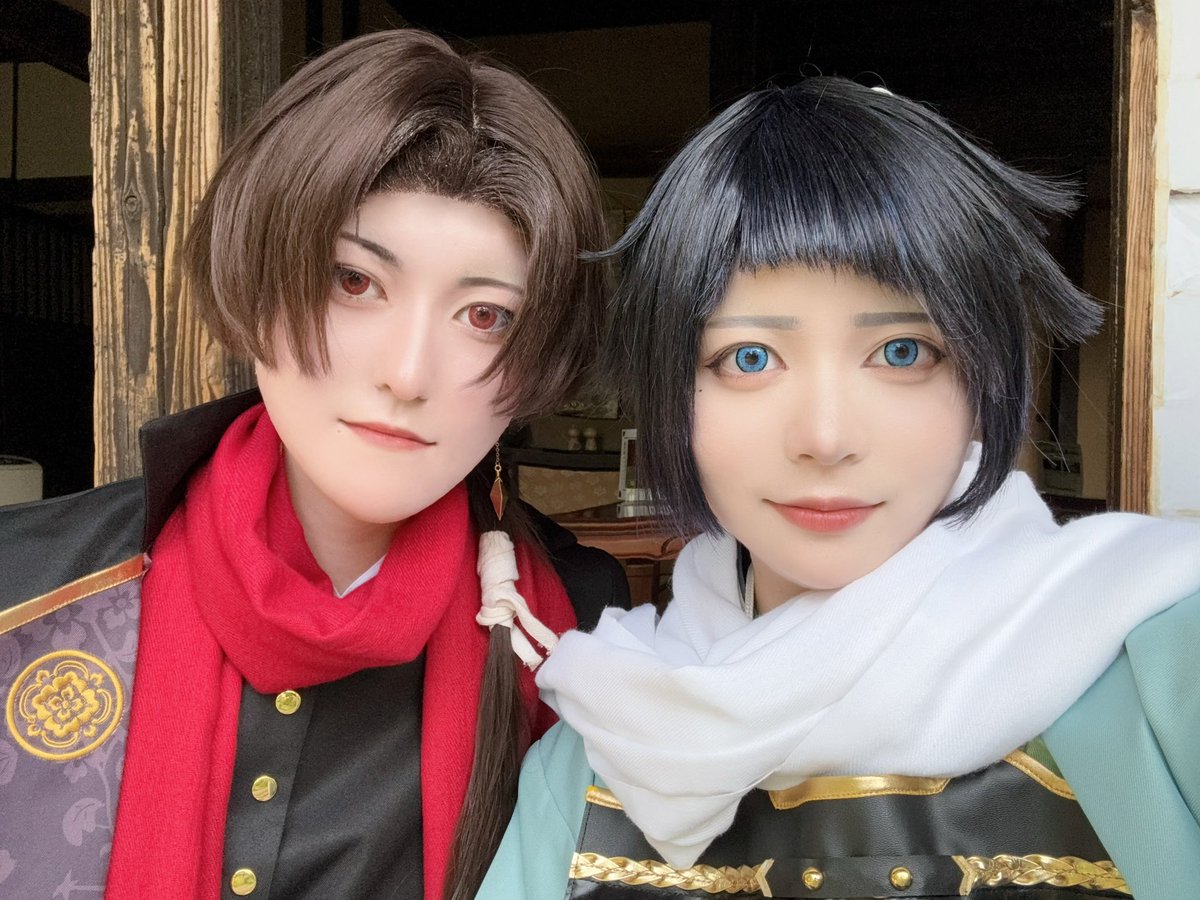 haruno__333's tweet photo. 久しぶりに外に引っ張り出して併せしてきた❣️
コスプレ自体久しぶりだったけど流石の腕前で最高に加州似合ってた 本当に流石です https://t.co/cuaXGgzOWl