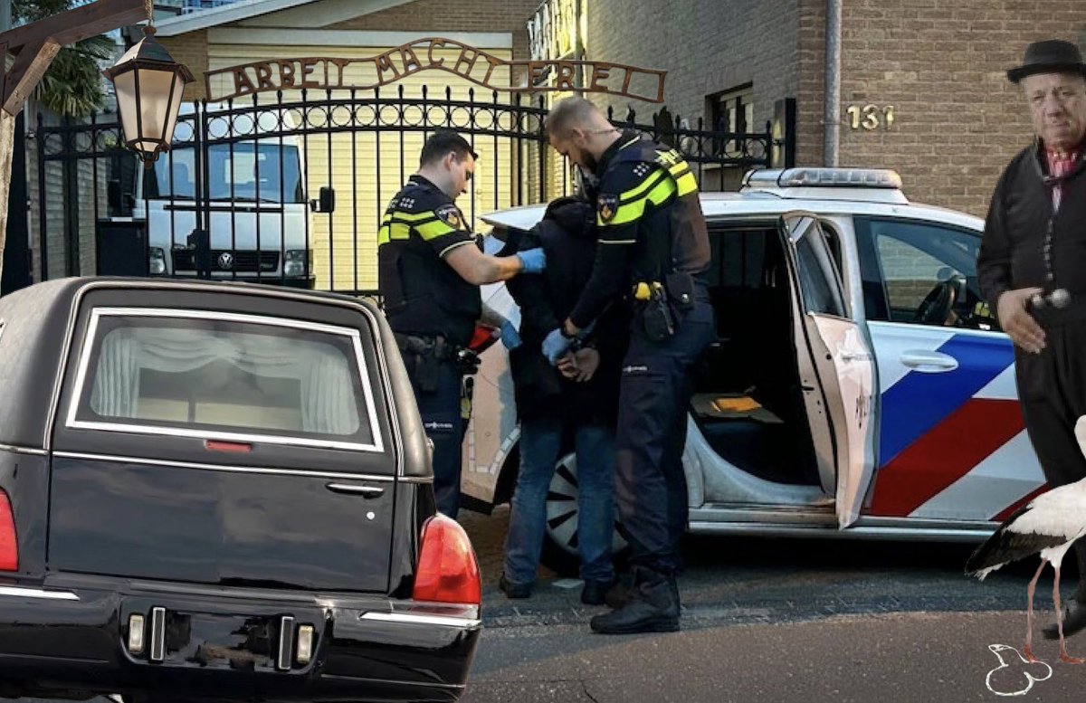 VisitUrk's tweet image. Betrapt! Deze uitvaartondernemer uit Emmeloord lapte de regels van de #zondagsrust op #Urk aan zijn laars. Werken op zondag mag niet! Hij en de twee aanwezige dochters van de overledene zijn gearresteerd. De lijkwagen, inclusief kist met overledene, is in beslag genomen