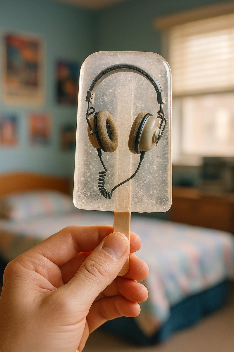 ApollionXYZ's tweet photo. 🎧 Popsicle Spotlight🎧
Frozen Frequencies
Old-school headphones locked in ice.
A vibe for old school and lo-fi lovers.
https://t.co/rZRar03Pia
#StillStyles #NFTart https://t.co/7I1k8rz2wS
