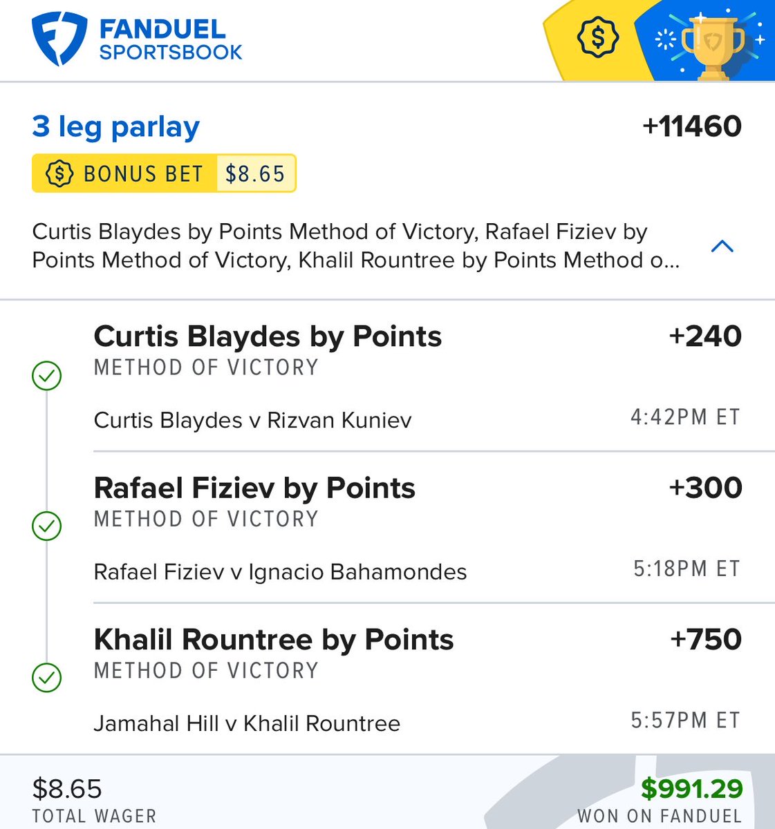 Teejaybets's tweet photo. #UFC 💵 https://t.co/Z7FHJ4we6u