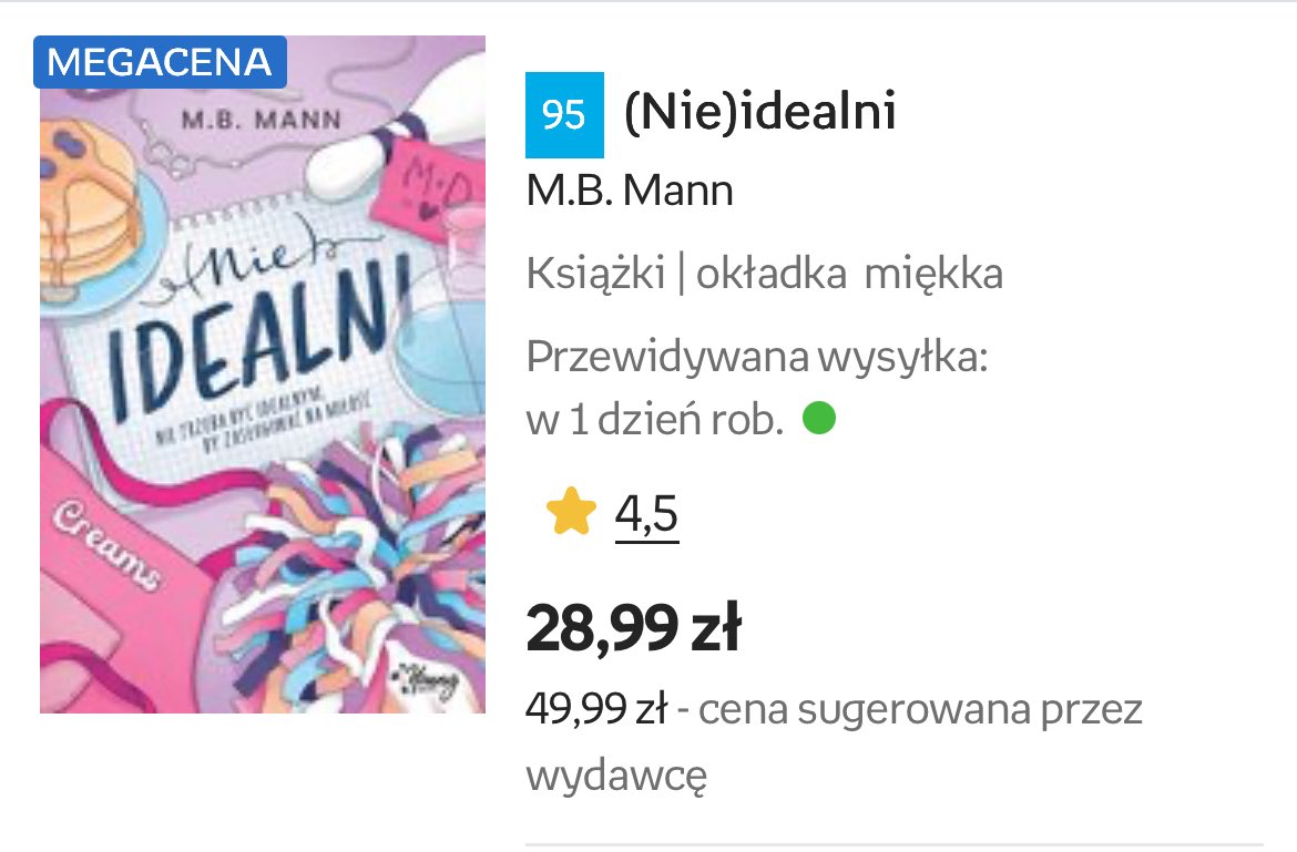 Jutro mijają dwa miesiące od premiery #Nieidealni_MBM Pomponiki wciąż są w topce YA i można je złapać za 28 złotych! Zróbcie sobie prezent na wakacje 😁 #twitteroweksiążkary 

empik.com/nie-idealni-m-…