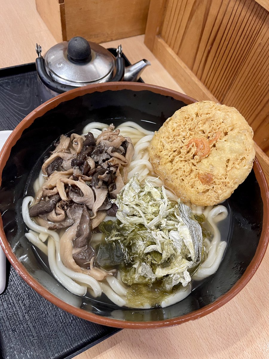 ももちゃん　オーダー　5点セット 牧のうどん 博多バスターミナル店でももちゃんセット（うどん中かた