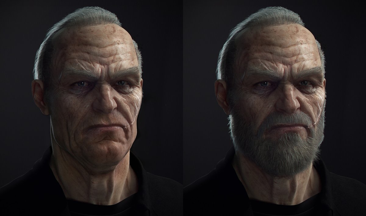 ArkhamChannel's tweet image. Senior character artist Rodrigue Pralier shared 3D models for what seems to be Damian Wayne, Bruce Wayne, Huntress, and Killer Croc in the canceled Batman game by WB Games Montreal.
The old Bruce Wayne we see here matches the first leaks for the game that specifically mentioned…