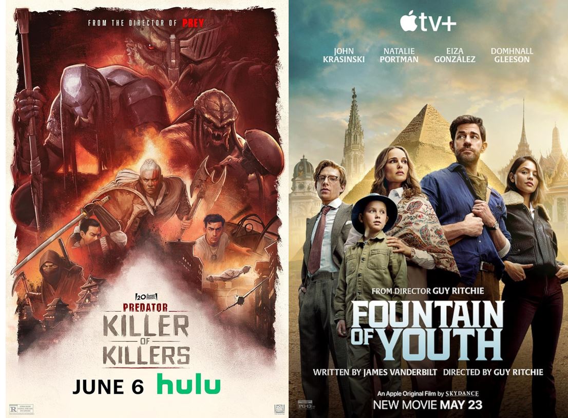 Predator Killer of Killers é uma animação bem bacana do universo dos predadores, apesar de não gostar desse estilo pre renderizando ainda ganha um 9/10. 
Fountain of Youth é o filme de como ser enganado por um diretor bacana Guy Ritchie, filminho bem bosta com super orçamento