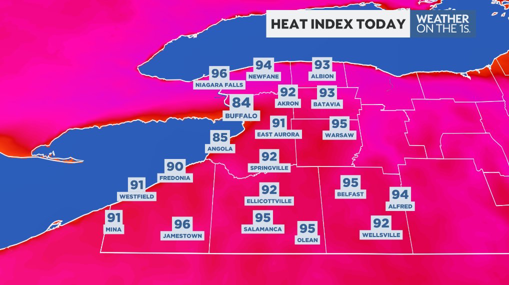 wxashleystanley's tweet image. Oof...it's going to be a hot one today!🥵
It is important to drink plenty of water, limit your time outdoors, find air conditioning, and wear light clothing‼️
#WxonThe1s
