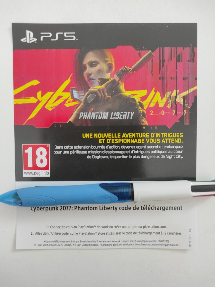 CTyzef's tweet image. 🚨🚨🚨 Attention attention ! 🚨🚨🚨
J'ai un code en trop pour la version #PS5 de l'extension #PhantomLiberty pour #Cyberpunk2077 , j'aimerais vous le faire gagner !
Concours ouvert pour mes follows !
Juste un ❤️, RT et un commentaire pour participer !
Tirage au sort le 29/06 ! 🤞