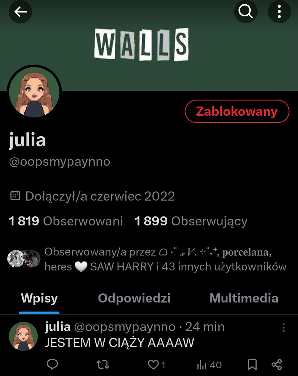 Jakbyście mogli zgłosić czy dać błocka to byłabym wdzięczna, bo ktoś tu chyba się podszywa pode mnie