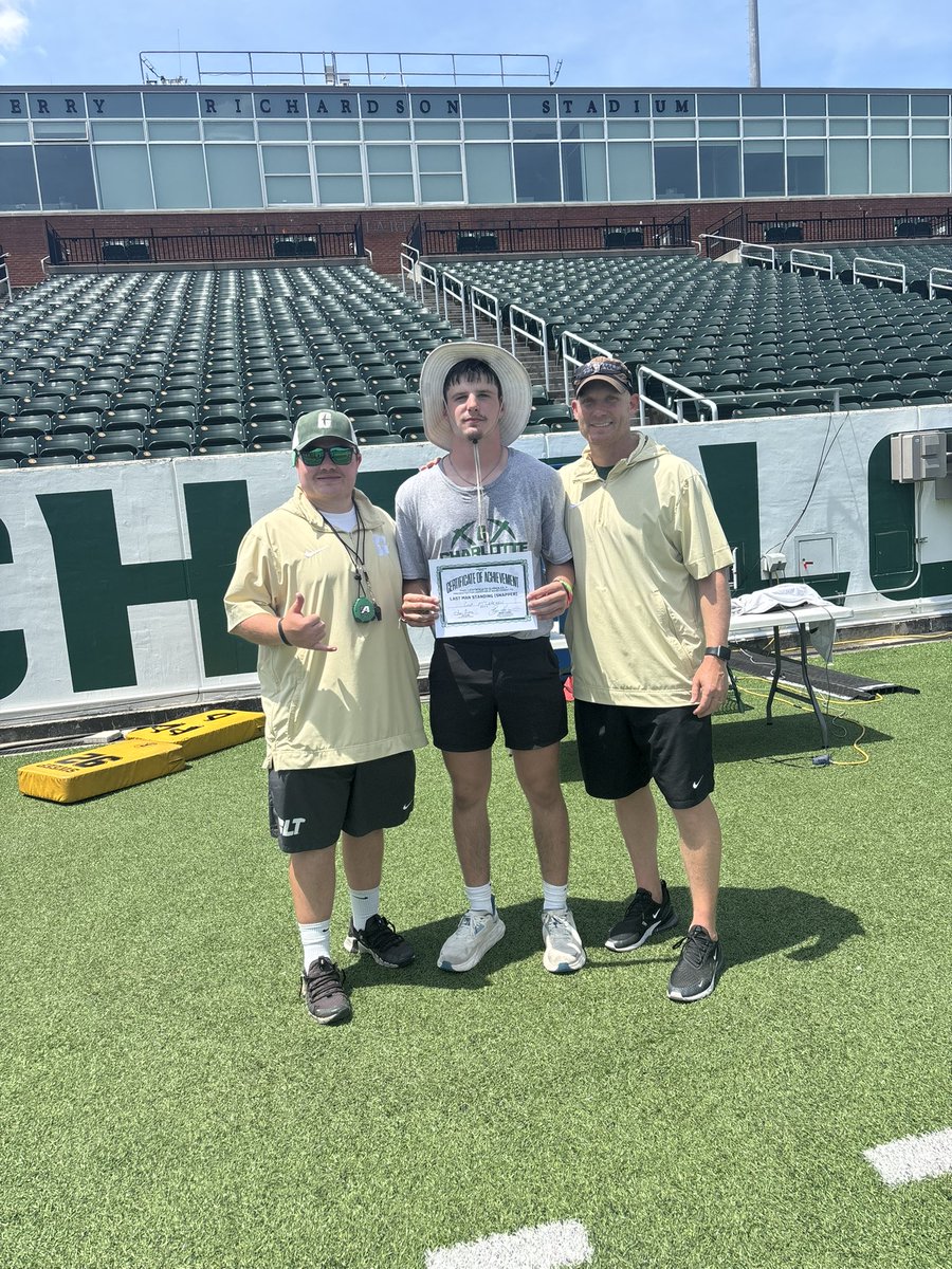 chipmccracken's tweet image. Had a great time at @CharlotteFTBL Yesterday. Tied for 1st in the competition. Thank you @CoachOrrock and @BrianHainesb for a great camp. @HKA_Tanalski @CoachKLowman @CoachEBenton @SSFBRecruits @Bamasnap