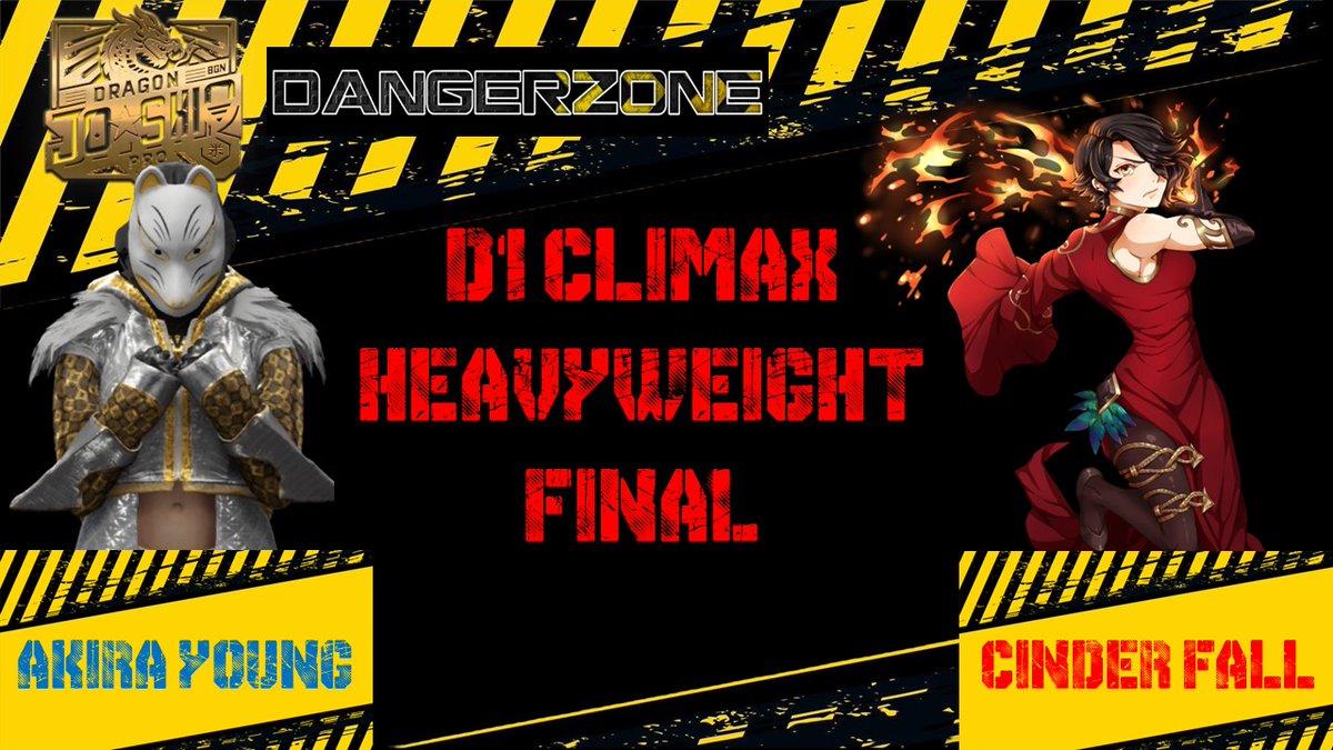 "won it all and done it all". <a href="/WarPrincess123/">Akira Young</a>, DJPW first Grand Slam Champion outside of the promotion looks to secure her name and legacy in DJPW by defeating Cinder Fall and keeping that D1 Climax victory from her grasp once again. 

Showtime begins at 12 noon/11 Central