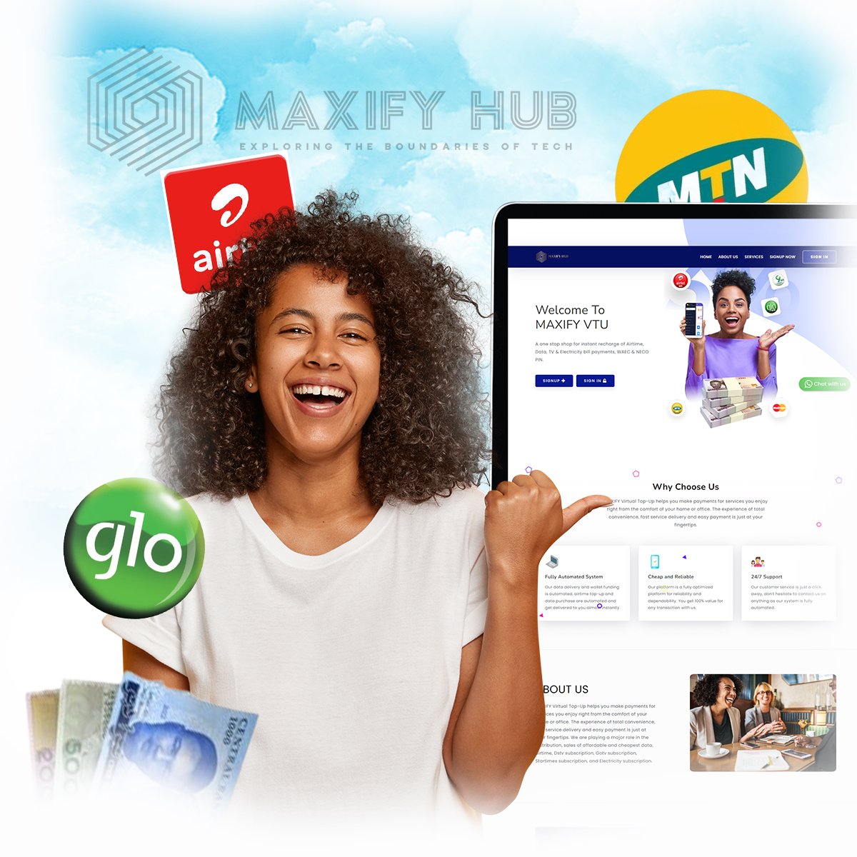 MaximusDavid's tweet photo. 🔥 I made Top 30 in the #Accessprenuer!
My startup Maxify VTU helps youths earn daily by selling data &amp; airtime 💼📲

Help me win this🙏
Just LIKE ❤️ &amp; RETWEET 🔁

Let’s show what Naija youths can do! 🇳🇬
#MyAccessBank #access #access_more https://t.co/eFcXogMK6m