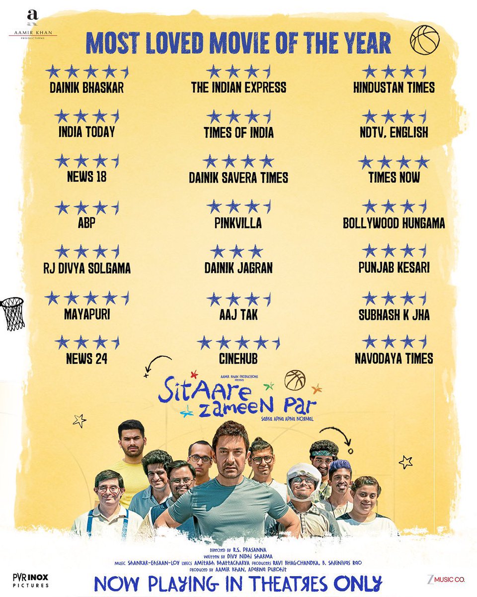 Its_CineHub's tweet photo. Its an OVERDRIVE SUNDAY for SITAARE ZAMEEN PAR now 🔥🔥🔥💥💥💥

30cr net Sunday seems easy today and with this #AamirKhan is delivering another 300cr net film ✅💯

BLOCKBUSTER HOGYI FILM ! 🙏🏻 https://t.co/7kxjVP5zr6