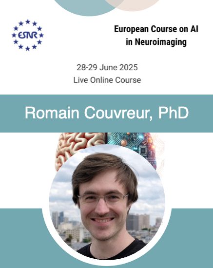 ESNRad's tweet photo. European Course on AI in Neuroimaging: Meet the Faculty!
Romain Couvreur, PhD β Head of MRI Acquisition, Chipiron
Reserve your place now: https://t.co/lIstavMhoa
#AIValidation #Neuroradiology #Radiology #ThisIsESNR https://t.co/MeSrV1r3NJ