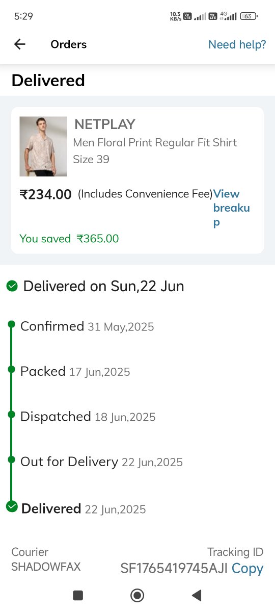Amvinayshekar's tweet image. What a mess @AJIOLife @AjioCares I ordered for one you gave another one 😟😓

Please take this back 
I ordered mens shirts 
I received kids t shirt!! 7-8yrs

#idiots #shadowfox

Do you this this is mens floral print regular fit shirt???