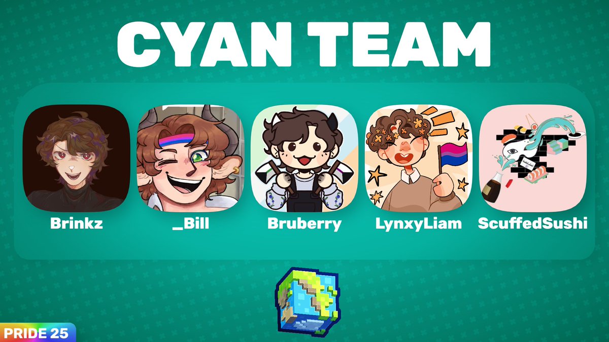 BiomeBattle π (@biomebattle) on Twitter photo π Introducing: Cyan Team
<a href="/Brinkzlol/">Brinkz</a> <a href="/BillXCD/">Bill, Son of Bill π€ </a> <a href="/bruberrying/">Bruberry π«</a> <a href="/LynxyLiam/">LynxyLiam @ Joy and Whimsy HQ</a> <a href="/Scuffed_sushi/">Sushi π£π</a>
Watch them compete in BiomeBattle Pride 25
June 29th at 7:00pm BST // 2:00pm ET π Introducing: Cyan Team
<a href="/Brinkzlol/">Brinkz</a> <a href="/BillXCD/">Bill, Son of Bill π€ </a> <a href="/bruberrying/">Bruberry π«</a> <a href="/LynxyLiam/">LynxyLiam @ Joy and Whimsy HQ</a> <a href="/Scuffed_sushi/">Sushi π£π</a>
Watch them compete in BiomeBattle Pride 25
June 29th at 7:00pm BST // 2:00pm ET