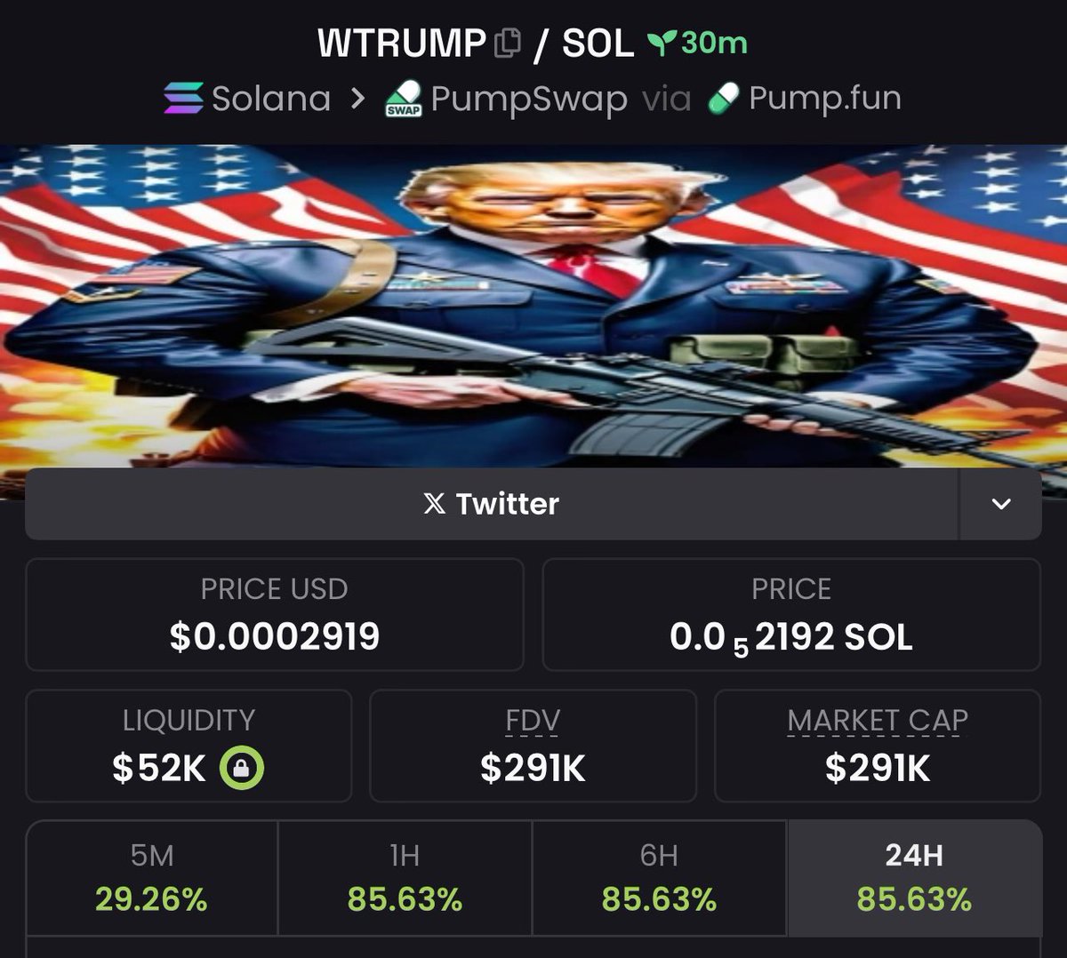 Degenjack01's tweet photo. $WTRUMP RUG 🚨

CA: Hch1MQcKr7xDLVMqJNrQh3JrBGPMZmxgZEiubEKjpump https://t.co/DM1c8oFV31