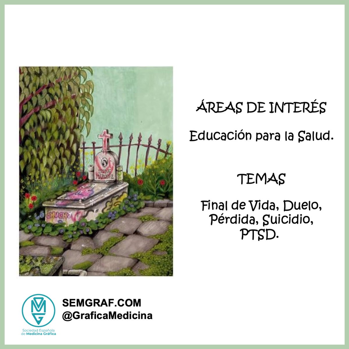 El domingo y su reseña de #MedicinaGráfica llega hoy de la mano de <a href="/mlalanda/">Mónica Lalanda</a> 
La Muerte de Irene Márquez publicada por <a href="/autsaidercomics/">Autsaider Cómics</a> 
Una obra de humor negro que puede abrir conversaciones
semgraf.com/resena/la-muer…