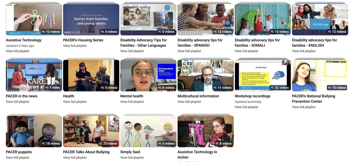 PACER multi-lingual resources-
PACER Center improves #EducationalOpportunities and enhances the #QualityOfLife for children and young adults with #Disabilities and their families
[VIDEO]

youtube.com/@PACERCenter/p…