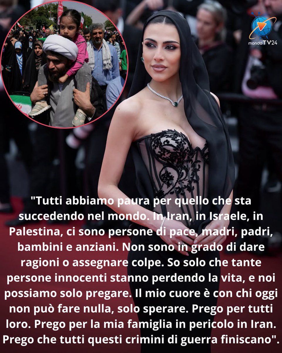MondoTV241's tweet photo. #GiuliaSalemi in ansia per la su famiglia in Iran 🇮🇷😢 https://t.co/abHtUVexQu
