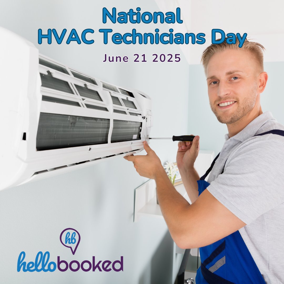 hellobookednow's tweet image. 🚨 It’s HOT outside… but HVAC techs? They’re COOL under pressure. 😎🔥

Today’s National HVAC Tech Day

Here at HelloBooked, we’ve got your back - answering your phones, booking your jobs, and helping your customers while you work your magic.

#HVACTech #HelloBooked #HVACHeroes