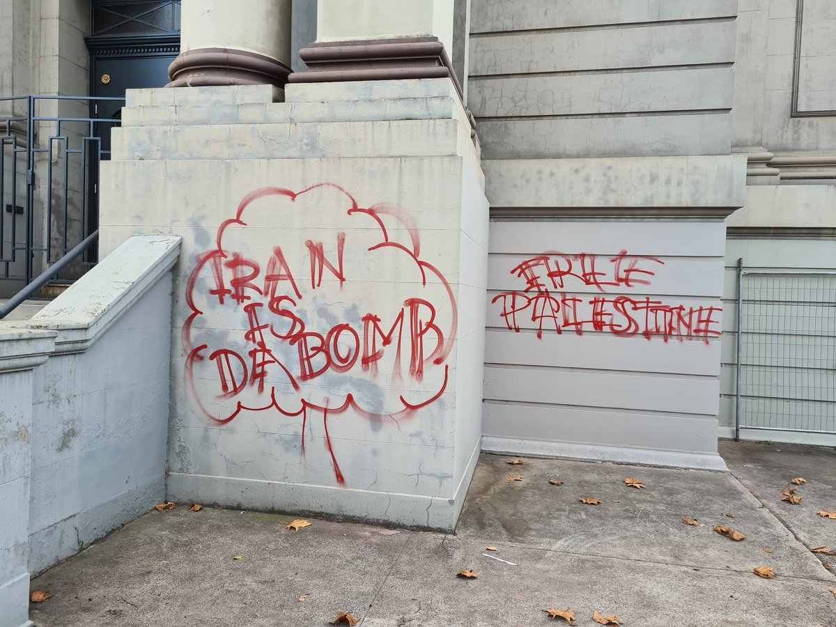 Breaking - Melbourne Synagogue attacked with Iranian and 'Free Palestine' graffiti

This is horrific and comes as a direct result of the failure of the Albanese Government to take action against antisemitism.

It is never acceptable to attack places of worship in Australia