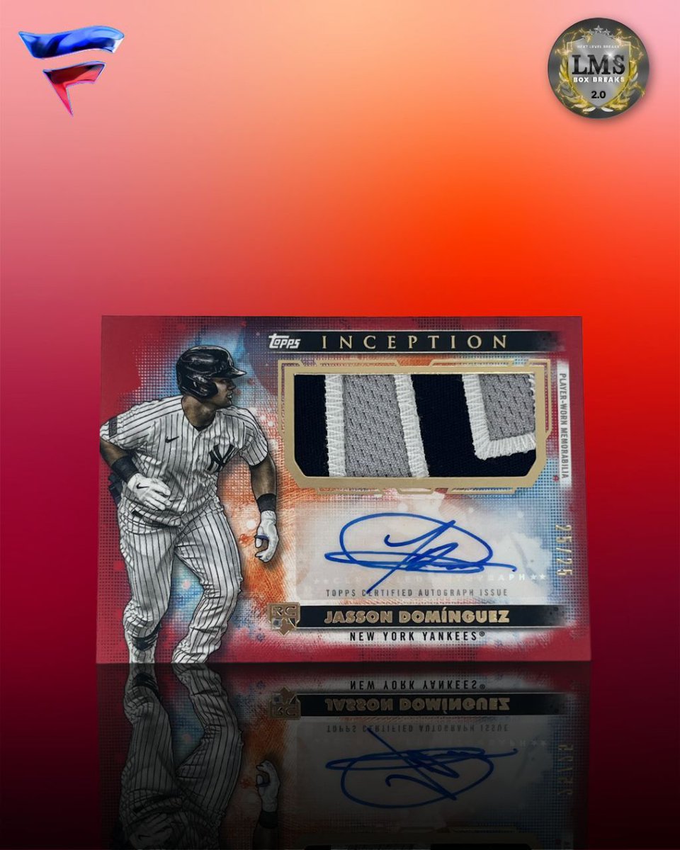BoxLms's tweet image. 🚨 INCEPTION HEAT JUST LANDED! 🚨
🔥 Auto Patch Cards Pulled from the Latest Break by @lms_carter 🔥
From filthy patches to clean autos — this break was STACKED with 🔥

Who’s ready for the next rip? Don’t miss your shot at monster pulls! 💪

#ToppsInception #PatchAuto