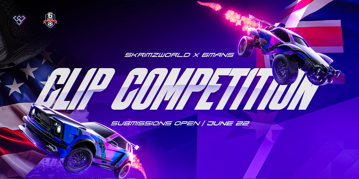 SKRIMZWORLD (@skrimzworld) on Twitter photo We've teamed up with <a href="/RL6mans/">Rocket League 6 Mans</a> to bring an exciting competition to OCE & NA Rocket League players!
There are 6 catagories:
🎞 Best Edited Video
🚀 Best Freestyle Clip
💥 Best Blunder
🤝 Best Duo / Team Play
🔥 Most Clutch Clip
😳 Best Pure Luck / WTF Moment
Submissions NOW We've teamed up with <a href="/RL6mans/">Rocket League 6 Mans</a> to bring an exciting competition to OCE & NA Rocket League players!
There are 6 catagories:
🎞 Best Edited Video
🚀 Best Freestyle Clip
💥 Best Blunder
🤝 Best Duo / Team Play
🔥 Most Clutch Clip
😳 Best Pure Luck / WTF Moment
Submissions NOW