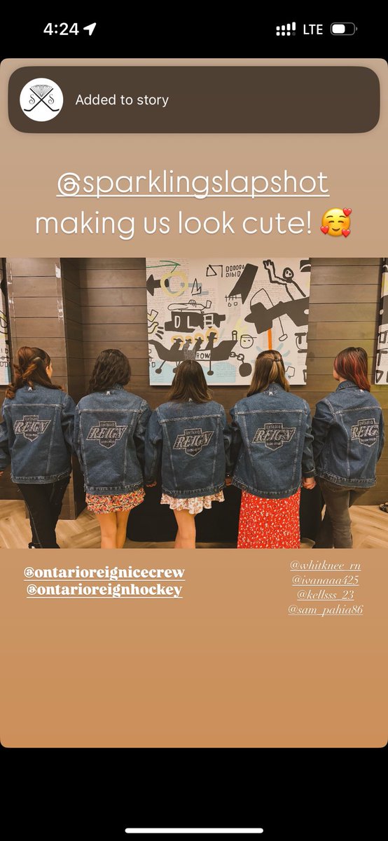 alarabofficial's tweet photo. i had the opportunity recently to make some end of the year jackets for the girls of the @ontarioreign ice crew, and they passed them out at their party today!! so grateful for this opportunity, and to be apart of their season🫶🏻they all look so stunning!!! https://t.co/XTpwork3ZK