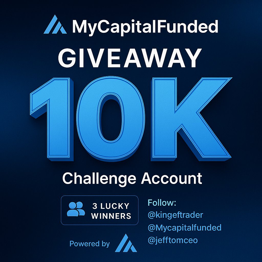 Matt Betterlife Anthony (@global__man) on Twitter photo πBIRTHDAY GIVEAWAY ALERT π
3 Γ $10K 2-Phase Funded Account with <a href="/MyCapitalFunded/">My Funded Capital</a>
Follow
<a href="/MyCapitalFunded/">My Funded Capital</a>
<a href="/Kingfxtrader/">KING FX TRADER'S</a>
<a href="/JefftomCEO/">Tom Bruce Jeffrey</a>
Also follow
<a href="/Global__Man/">Matt Betterlife Anthony</a>
@Globalmanwrites
<a href="/CRT_femme/">ππππ</a>
Like & Repost this tweet
Tag 3 friends in the comments
π Winner announced in 7 days πBIRTHDAY GIVEAWAY ALERT π
3 Γ $10K 2-Phase Funded Account with <a href="/MyCapitalFunded/">My Funded Capital</a>
Follow
<a href="/MyCapitalFunded/">My Funded Capital</a>
<a href="/Kingfxtrader/">KING FX TRADER'S</a>
<a href="/JefftomCEO/">Tom Bruce Jeffrey</a>
Also follow
<a href="/Global__Man/">Matt Betterlife Anthony</a>
@Globalmanwrites
<a href="/CRT_femme/">ππππ</a>
Like & Repost this tweet
Tag 3 friends in the comments
π Winner announced in 7 days