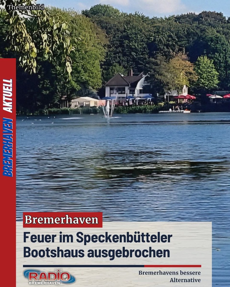 🔥 Großeinsatz in #Bremerhaven!
Am frühen Sonntagmorgen gegen 6 Uhr ist im Speckenbütteler Bootshaus ein Feuer ausgebrochen. Dichter Rauch hüllte die Umgebung ein – die Feuerwehr rückte sofort mit einem Großaufgebot aus.