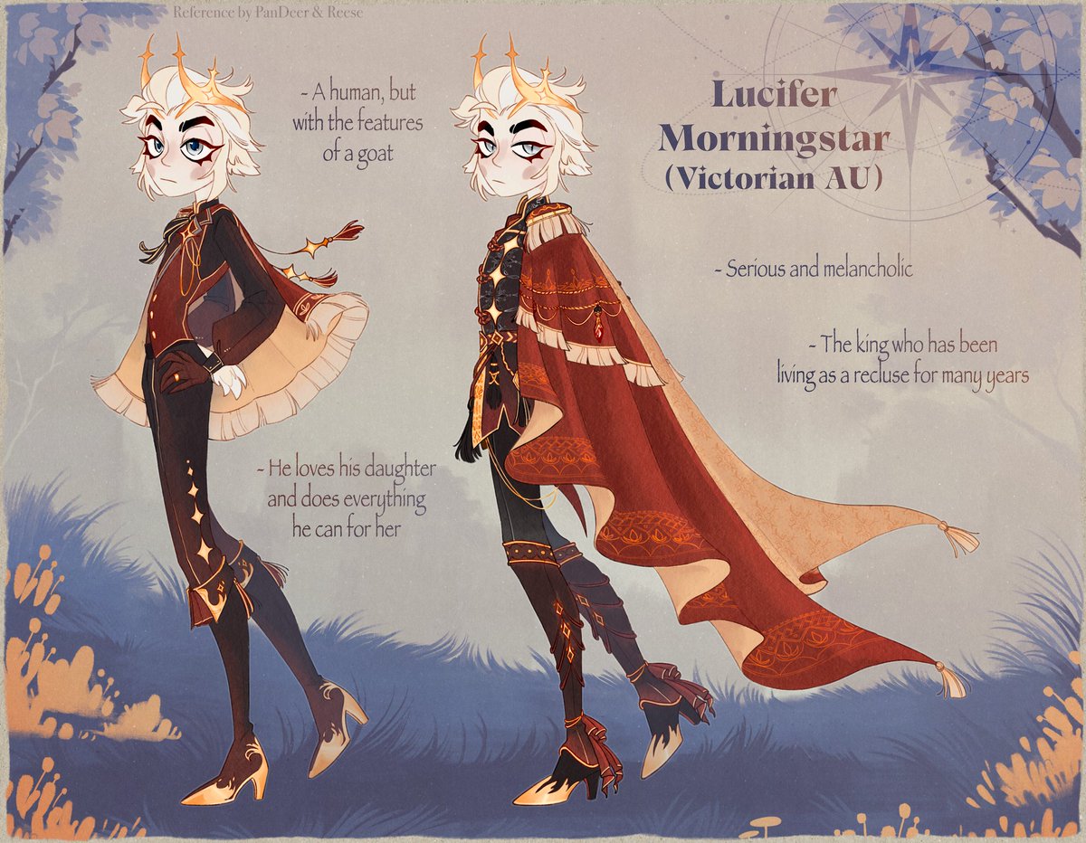 πΎI'm Pan DeerπΎ (@areapandeer) on Twitter photo Aaand here we go! He's here, Lucifer Morningstar, the king of kingdom, for #VictorianAU
We draw in collab with <a href="/lopexbruh/">π Reese π</a>! Reese help me with line and color π
#HazbinHotel #LuciferMorningstar #RadioApple Aaand here we go! He's here, Lucifer Morningstar, the king of kingdom, for #VictorianAU
We draw in collab with <a href="/lopexbruh/">π Reese π</a>! Reese help me with line and color π
#HazbinHotel #LuciferMorningstar #RadioApple