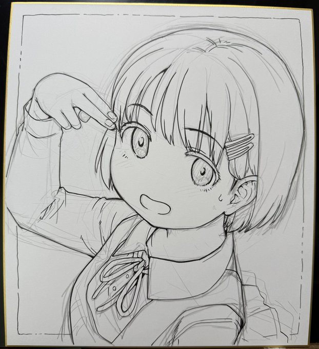 ロサンゼルスに持っていく、来栖あかね色紙ペン入れ 