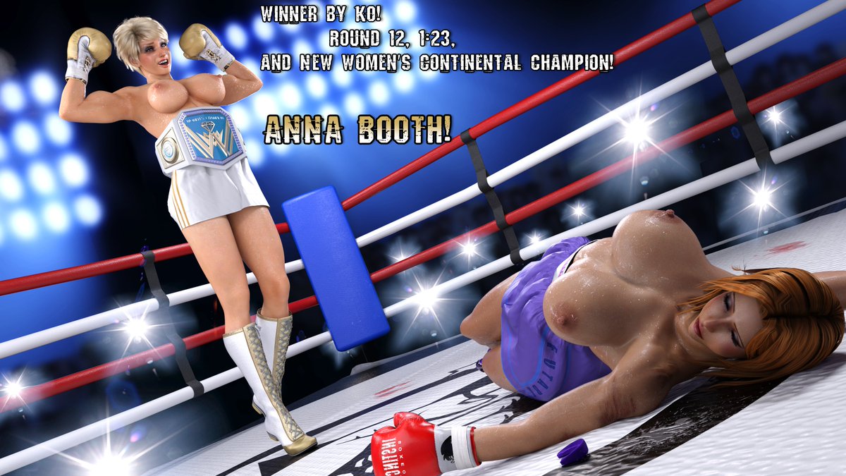 And finally, the result! Anna Booth is the new Women's Continental Champion via KO. 

This won't be the last time you see these two, but for now, Anna's gotta worry about challengers at her heels! Anyone wanna step up?

Art by Buster
Words by Me
Check ↓ for more!