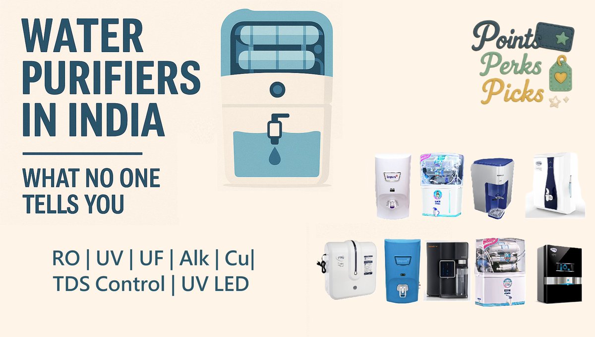 🧵 Water Purifiers in India — What No One Tells You

.                        BOOKMARK | LIKE | SHARE 🙏

Almost every user feels cheated in the water purifier space. If you're planning to buy a water purifier, read this before spending a rupee

I've tried many brands. Here's a