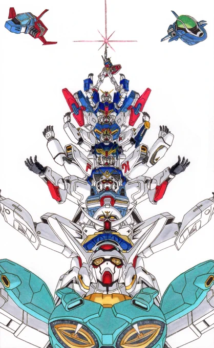 モビルスーツ (MS) RX-78 Zガンダム ZZガンダム νガンダム ガンダムF91 Vガンダム ∀ガンダム G-セルフ コアファイター【富野監督作品 公開順】1作につき1体表示