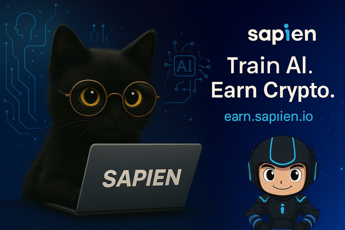 RoMeoT0T0's tweet photo. 🧠 Training AI never looked this cute.
I just joined @JoinSapien to help train AI — and yes, I’m earning $SAPIEN while my cat supervises. 😼💻
Let’s build together 👇
https://t.co/sh1bJXs1I6 @cookiedotfun
https://t.co/XKe14RxaWm
#Sapien #AI #Crypto #TrainToEarn #CuteAndSmart https://t.co/iqEHO2KwFf