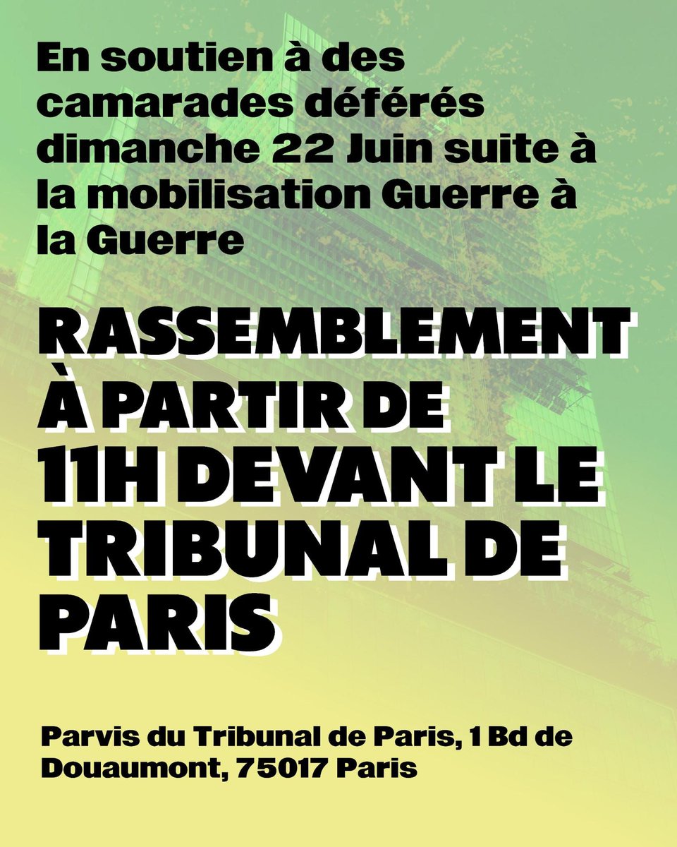 ReleveFeministe's tweet photo. ⚠️🚨[LIBEREZ NOS CAMARADES]⚠️🚨
Besoin de soutien aux interpelléEs des actions contre le salon du Bourget !
En parallèle de la manifestation, des militantEs opposéEs au Salon du Bourget et à la présence d'entreprises complices de génocide ont été arrêtéEs. https://t.co/6dRa78mVOs