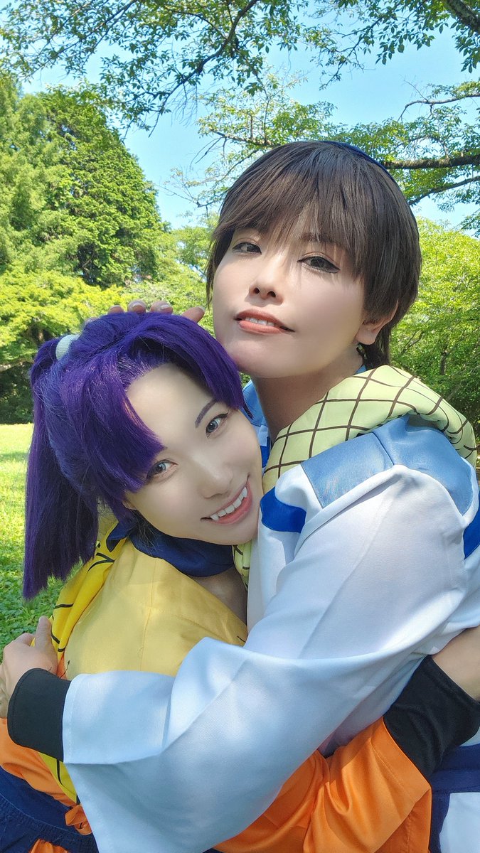 ※コスプレ(🥷🥚)
秋さんのきり丸とあわせしてきたよー！可愛すぎない？？

#ゴーヤの画像チャンプルー