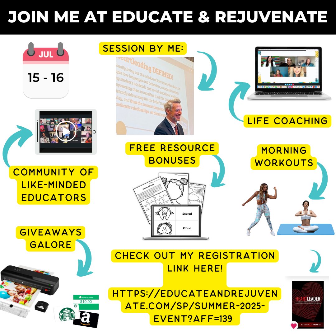 Summer educator PD never felt so good! <a href="/WifeTeachrMommy/">Wife Teacher Mommy</a> <a href="/teachergoals/">TeacherGoals</a> <a href="/HelpATeacher/">Help A Teacher</a>  #Heartleader teachergoals.com/heartleader

educateandrejuvenate.com/sp/summer-2025…