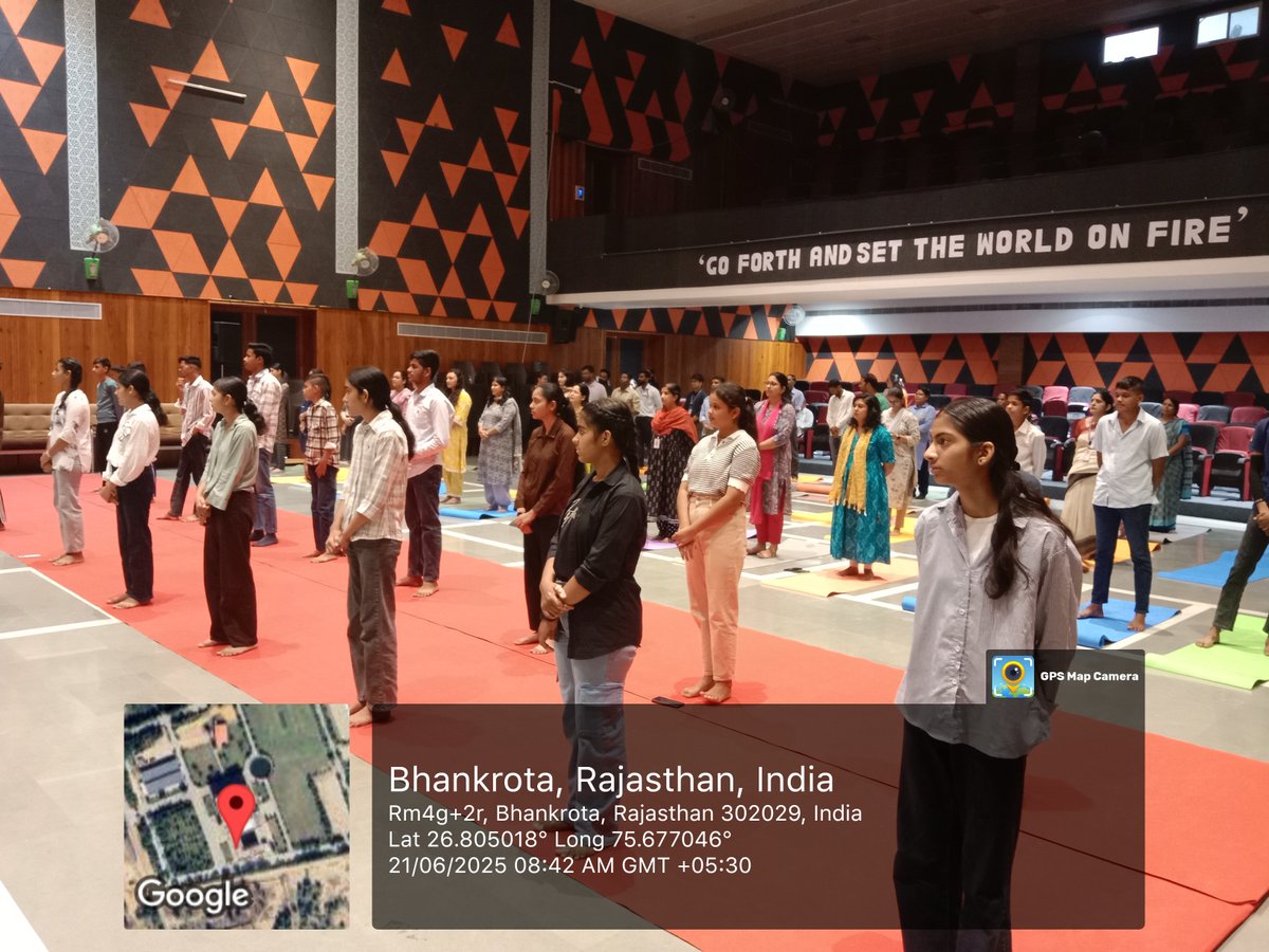 NSS_SXCJ's tweet photo. 🧘‍♂️ 11th International Yoga Day | June 21, 2025
NSS Units of St. Xavier’s College Jaipur celebrated with great enthusiasm &amp; unity!
Students, staff &amp; management came together to practice simple, daily yogic exercises—perfect for even the busiest routines.
#YogaForAll #IDY2025 #NSS https://t.co/H0h0zVHL5d