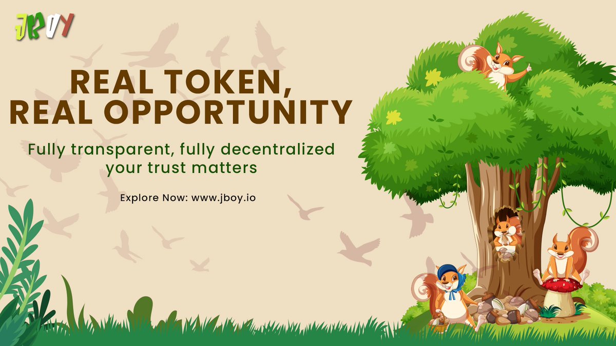 Jungleboytoken's tweet photo. Real Token. Real Opportunity.
No fluff. No false promises. Just real value built on trust.
✅ Fully Transparent
✅ Fully Decentralized
Because your trust matters — and we’re here to earn it.

$Crypto $DeFi $Blockchain $Transparency $Trust $Web3 $RealOpportunity https://t.co/MCLxINiHv5
