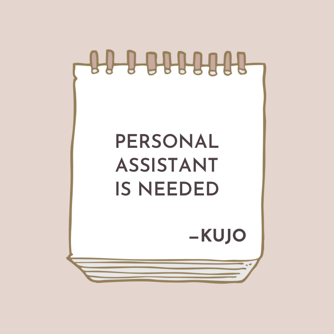 こんにちわ minna-san、

Saya sedang membuka lowongan pekerjaan sebagai personal assistant.