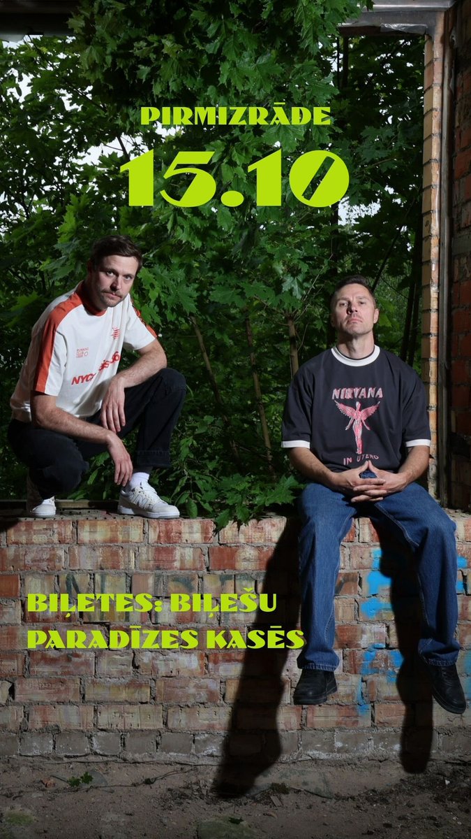 Pieaugšanas meistarklase Mūzikas namā Daile 👉
15.10 pirmizrāde