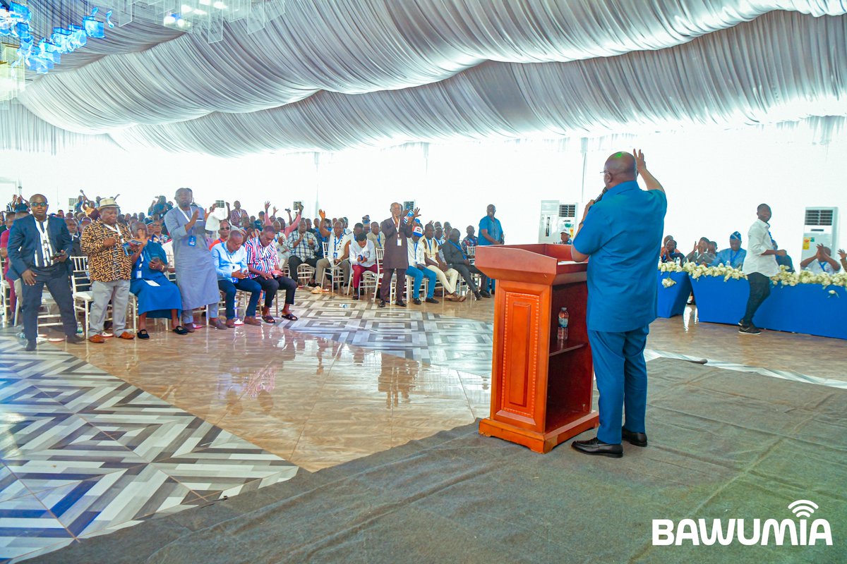 MBawumia's tweet photo. I was privileged and thrilled  to interact with our hardworking constituency chairmen, at their Caucus meeting in Kumasi.

I reiterated the need for us to keep working together, to achieve our shared desire of  building a more united and  stronger NPP for victory in 2028. https://t.co/qjVQ0CZDhv
