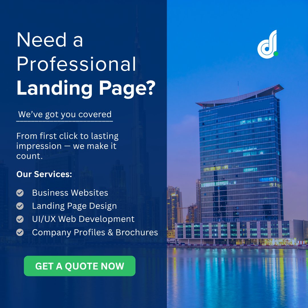 DarsonDigital's tweet photo. Your website isn’t just design, it’s your first impression.
We build modern, conversion-focused landing pages that drive results.

⚡️No fluff. Just performance.

#WebDesignUAE #DarsonDigital #LandingPageExperts #UAEbusiness #DigitalStrategy https://t.co/d2yvA34UIu
