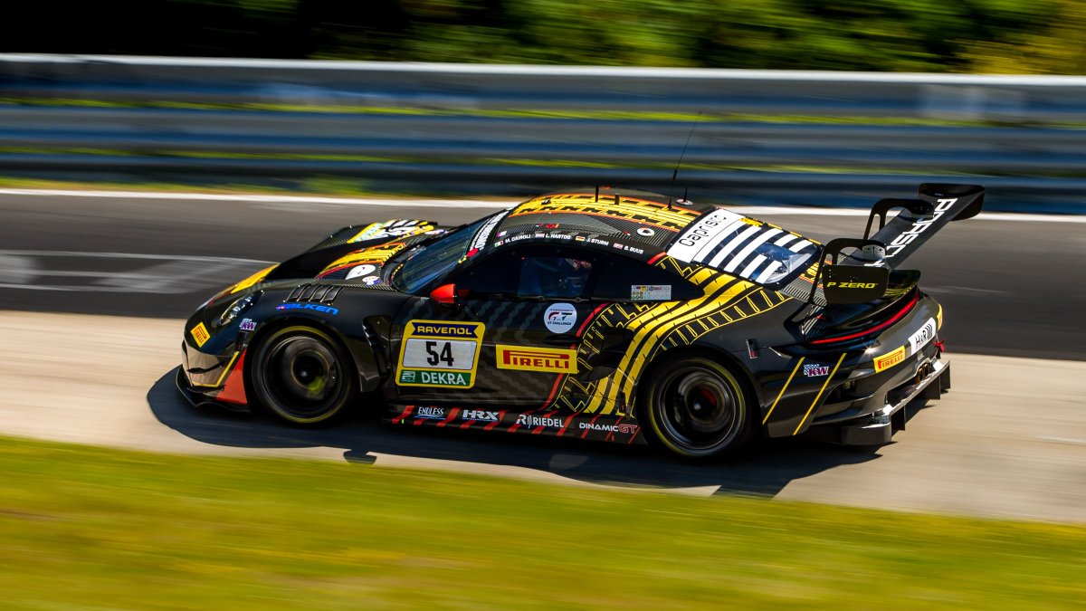 PorscheRaces's tweet photo. #24hNBR- 18/24 hours are done @24hNBR.

Current #Porsche #911GT3R positions⬇️ 

P1 - #911 @Manthey_Racing
P6 - #54 #DinamicGT 📸
P13 - #55 #HankookCompetition
P14 - #48 @TeamBlackFalcon

#PorscheCustomerRacing #911GT3Cup #718CaymanGT4Clubsport #IGTC https://t.co/jLa42TvoGL