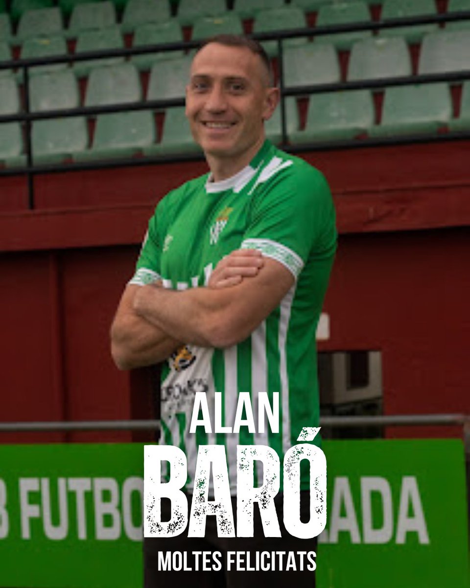 CFPeralada's tweet image. 🎉 40 ANYS D’EXEMPLE I COMPROMÍS

Avui celebrem l’aniversari d'@alanroc15 ! 💚⚔️

Tot i la feina i la família, el central de Darnius continua una temporada més amb el Peralada!

♾ tuit.cat/7rxMh @lesportiuCAT!

@EstrellaDammCat @bebidasballo 🙌