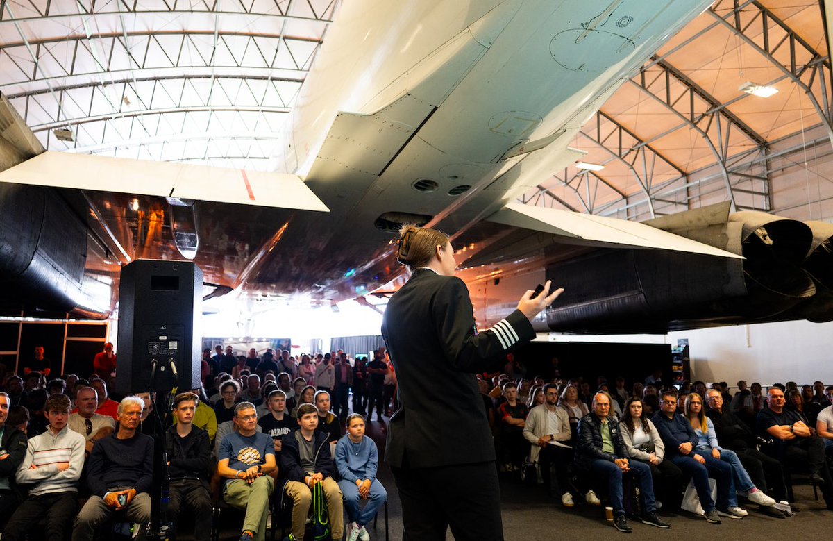 Sat underneath Concorde?  😲  Come to Pilot Careers Live in Manchester on 12 July and experience this! Book now: bit.ly/PCLManc