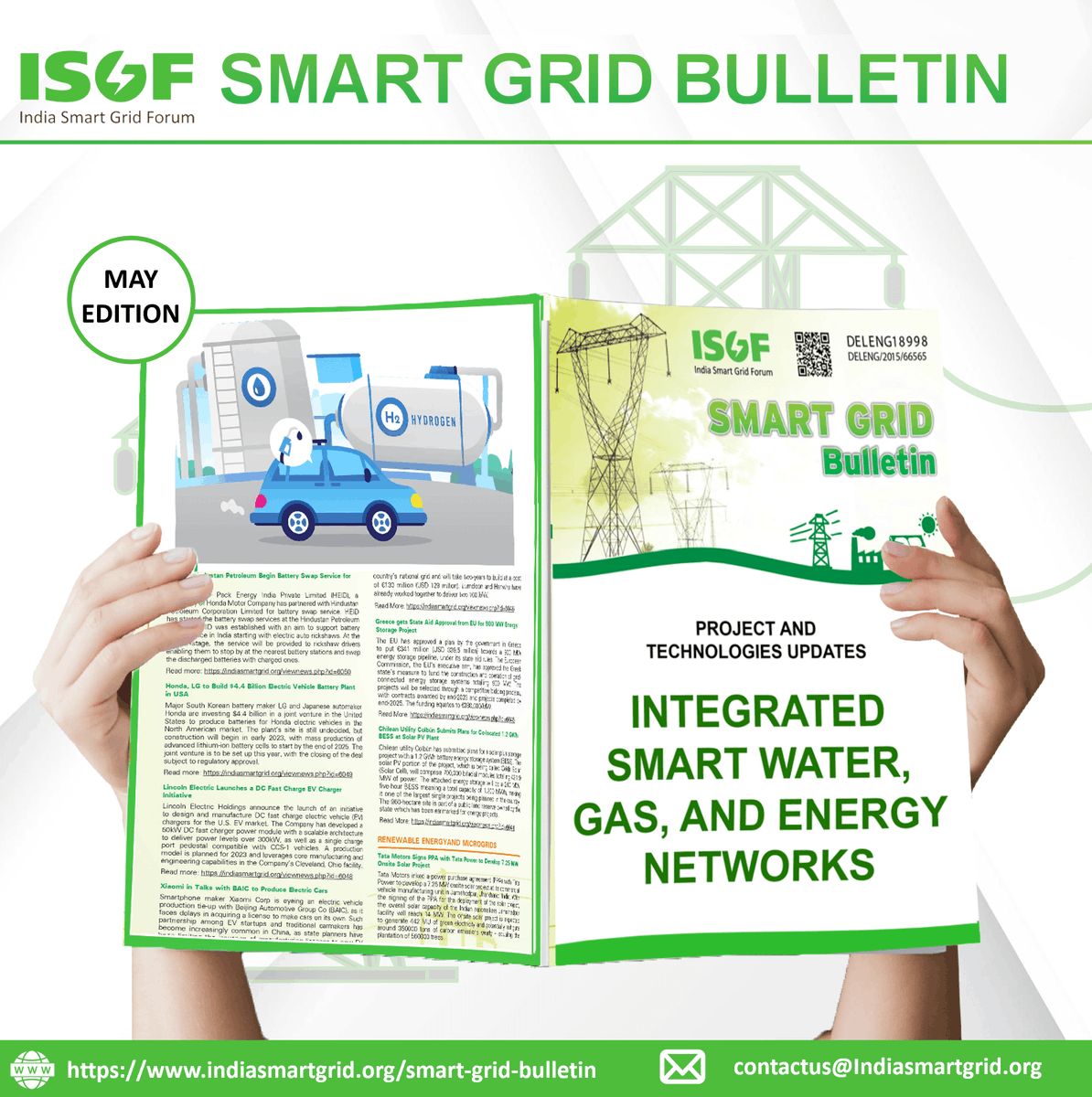 India Smart Grid Forum (@indiasmartgridf) on Twitter photo ISGF #SmartGrid Bulletin - #Integrated Smart Water, Gas, and Energy Networks Update | Jal Shakti Minister to visit Bundelkhand, Vindhya villages for ground reality check on ‘Har Ghar Jal’ progress
Read details at link - bit.ly/3G40NOw
Tags - <a href="/rejipillai/">Reji Kumar Pillai</a> | <a href="/suri_reena/">Reena Suri</a> ISGF #SmartGrid Bulletin - #Integrated Smart Water, Gas, and Energy Networks Update | Jal Shakti Minister to visit Bundelkhand, Vindhya villages for ground reality check on ‘Har Ghar Jal’ progress
Read details at link - bit.ly/3G40NOw
Tags - <a href="/rejipillai/">Reji Kumar Pillai</a> | <a href="/suri_reena/">Reena Suri</a>