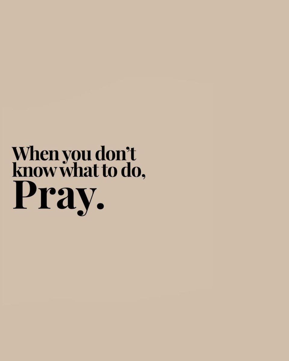 Pray, pray, pray.